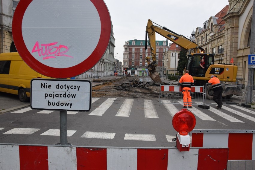 Przebudowa Dworcowej w Katowicach, 18 listopada 2019