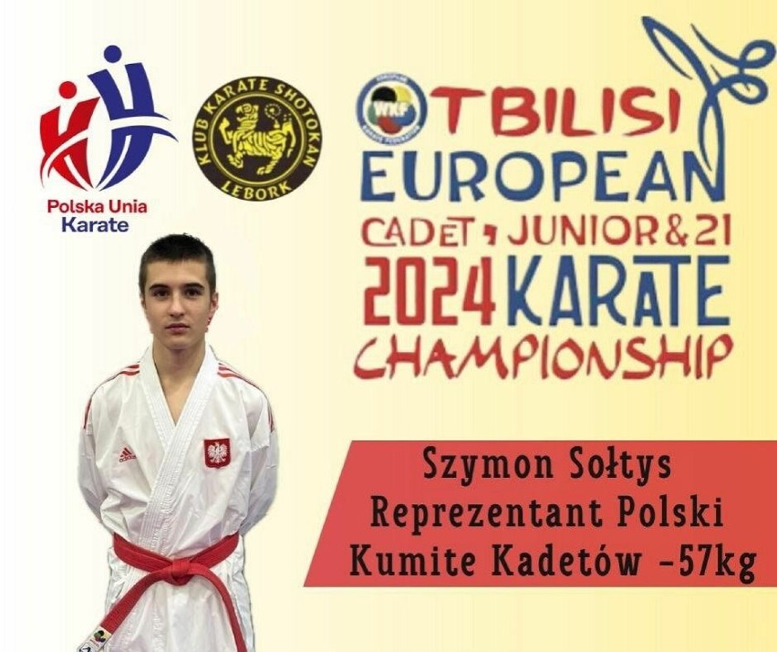 Szymon Sołtys, zawodnik lęborskiego klubu karate Shotokan wystąpi w Mistrzostwach Europy {WIDEO]