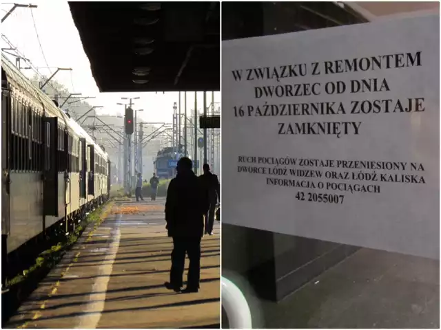 Pierwszy pociąg do Warszawy z dworca Łódź Kaliska odjechał przed ...