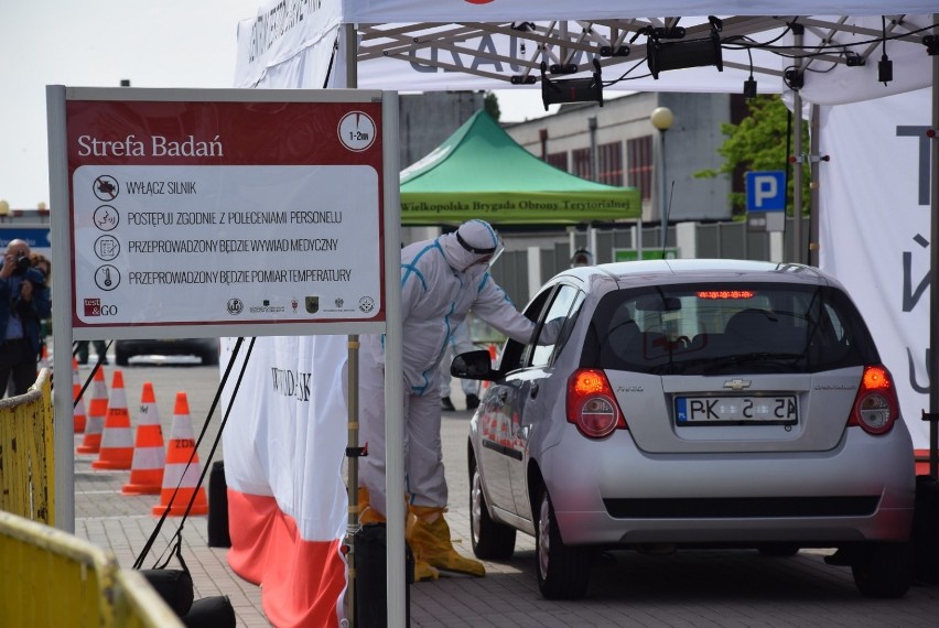 Centrum Testowe Covid-19 Drive-Thru uruchomiono w Kaliszu