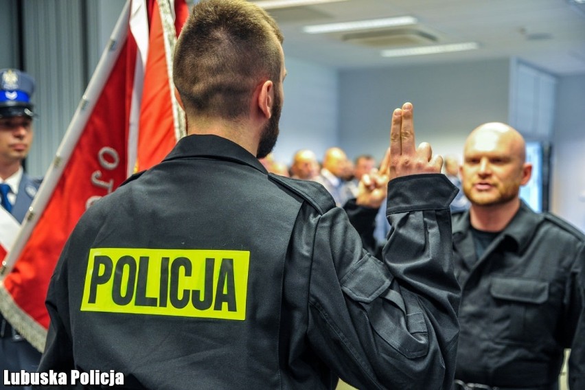 Poznajcie nowych lubuskich policjantów! [ZDJĘCIA, WIDEO]