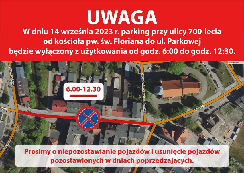 Mapki obrazujące utrudnienia w ruchu w czwartek, 14.09.2023...