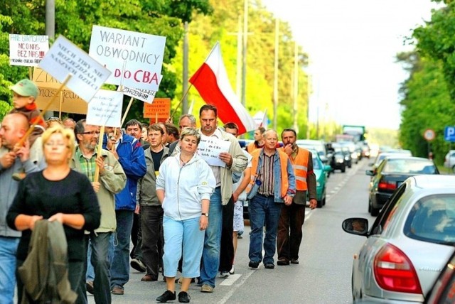 Takie były marsze w Tucholi za obwodnicą... w 2009 r.