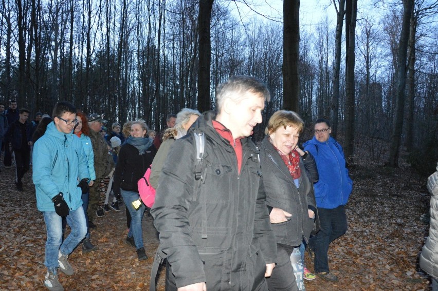 Na nocne marsze po Zielonym Lesie mieszkańcy Żar przychodzą...