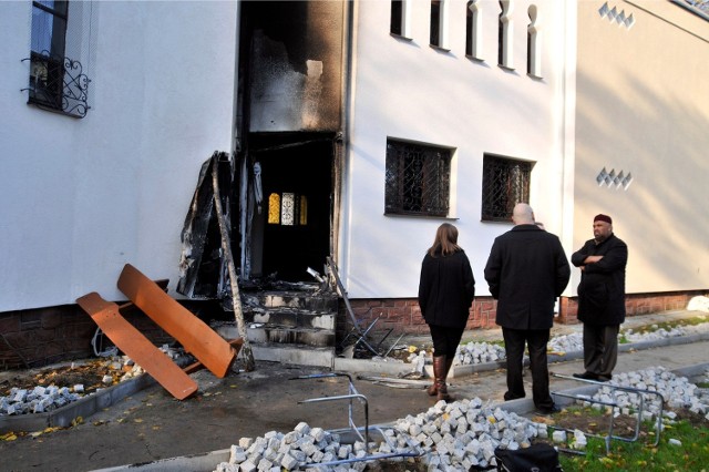 Pożar meczetu przy ul. Polanki wybuchł rankiem w środę, 16 października