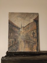 Obraz Michała Mazura "Miasto Chełmno" zlicytowano na WOŚP. To ciekawa historia