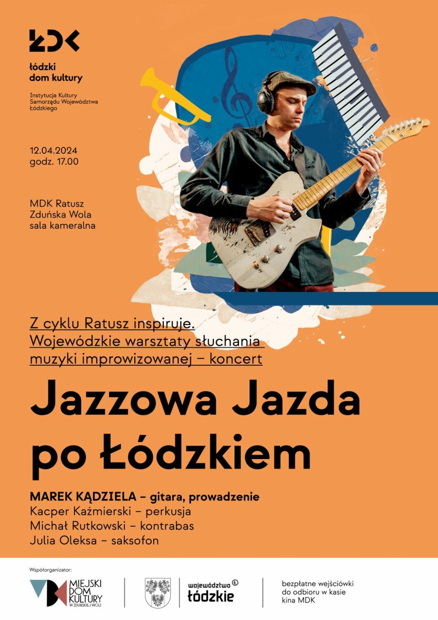 Jazzowa Jazda po Łódzkiem to cykl wykładów i koncertów,...