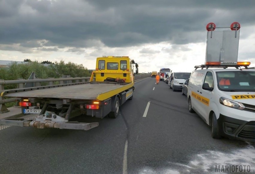 Zderzenie na autostradzie A4.