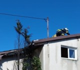Pożar dachu na budynku mieszkalnym w Osjakowie. W akcji pięć zastępów straży
