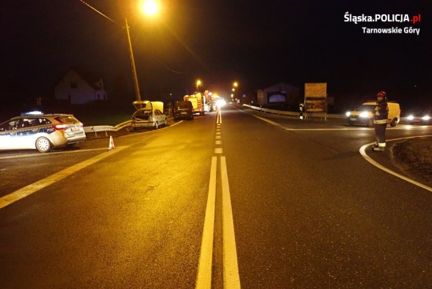 Wypadek w Boniowicach. Dwie osoby z obrażeniami trafiły do szpitala ZDJĘCIA