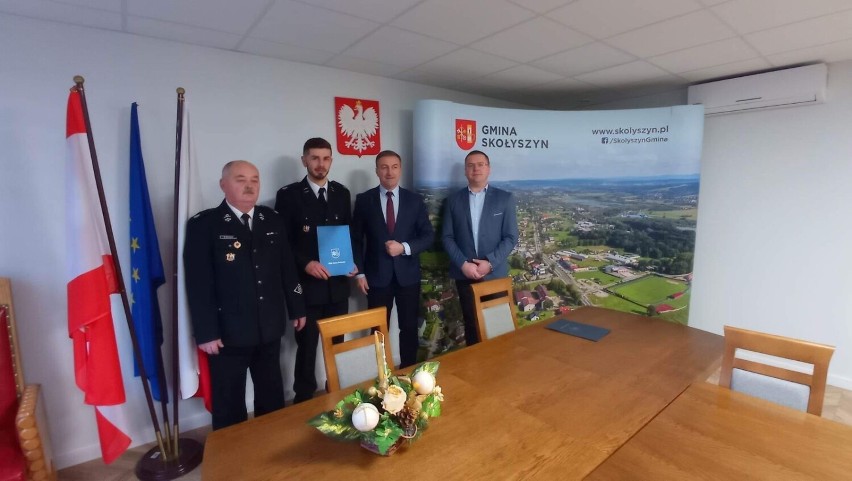 Nagrody wójta dla druhów z OSP KSRG w Święcanach