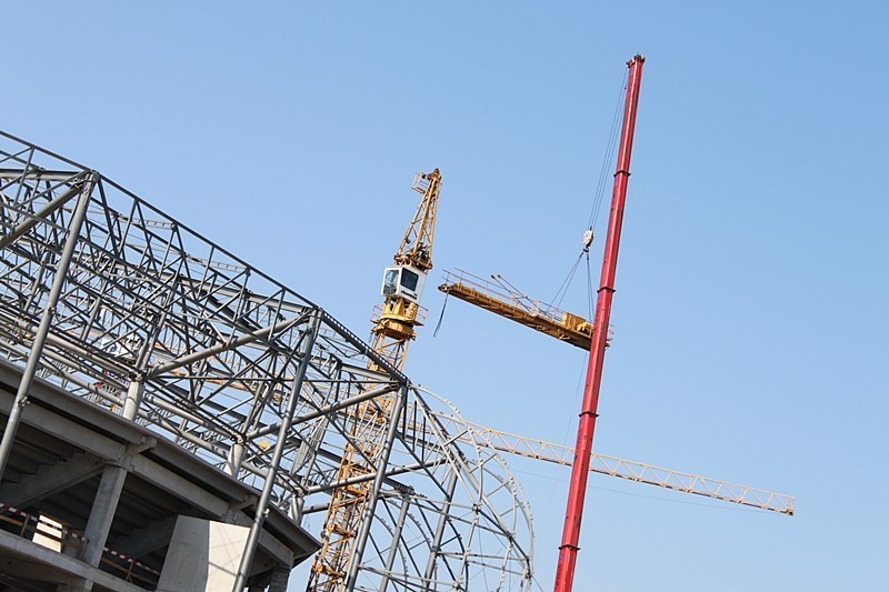 Co nowego na budowie stadionu Górnika Zabrze? [Zdjęcia]