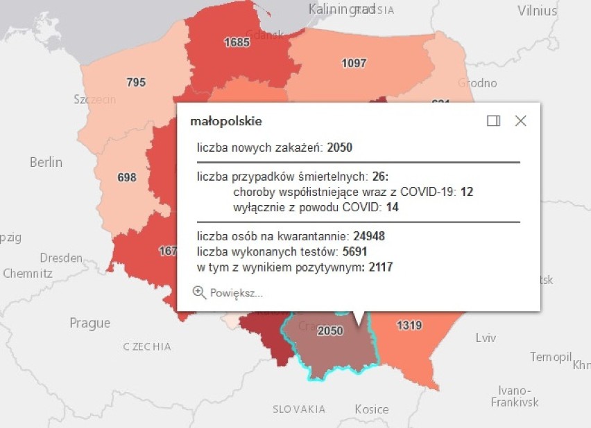 Nowych zakażeń COVID-19 coraz więcej w Tarnowie i regionie tarnowskim. Trzecia fala pandemii rozpędza się [AKTUALIZACJA 17.03]