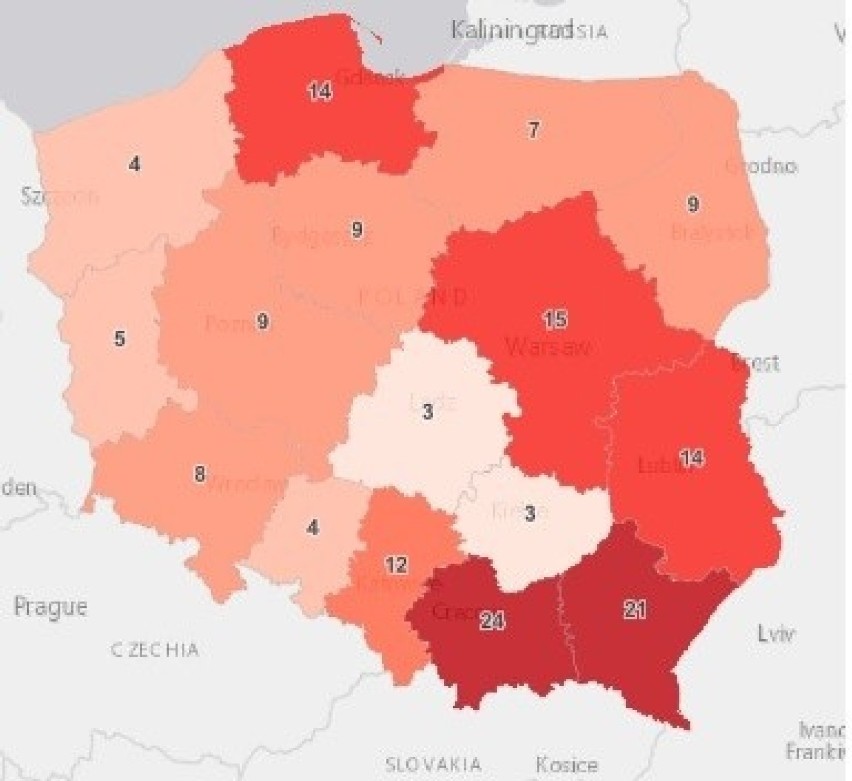 Koronawirus. Małopolska nadal z największą liczbą zakażeń w kraju