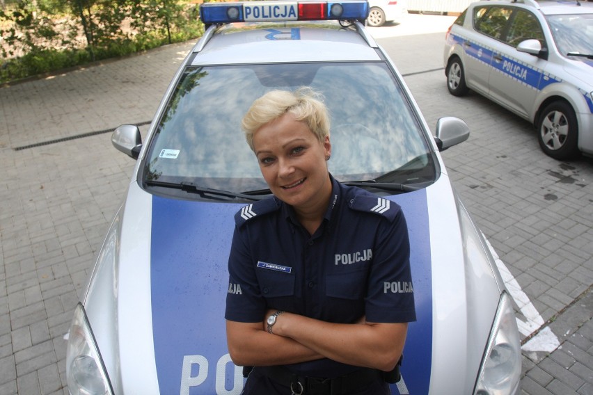 Sierż. sztab. Justyna Zawierucha, dzielnicowa z Komisariatu III Policji w Katowicach