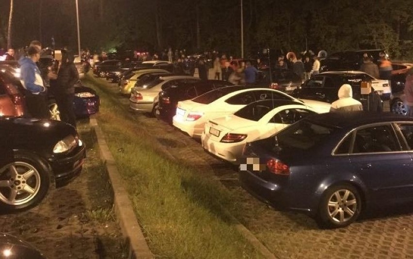 Nielegalne wyścigi samochodowe odbyły się w sobotę w Kielcach