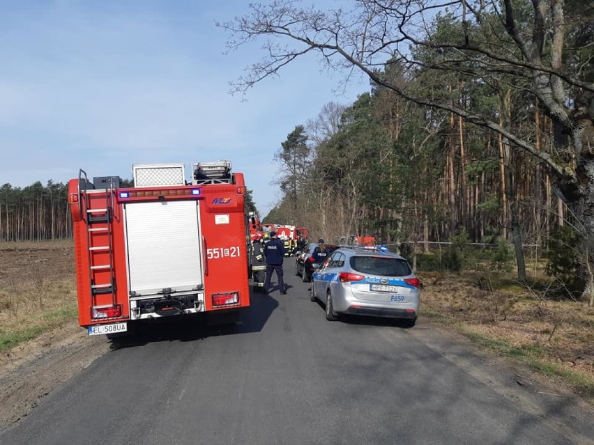 Śmiertelny wypadek na drodze Szynkielów - Stolec ZDJĘCIA