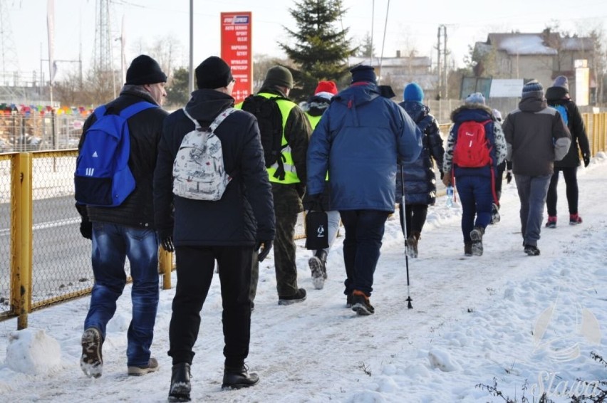 Marsz Pamięci ze Sławy do Przybyszowa, gdzie w czasie wojny była filia obozu koncentracyjnego Gross-Rozen