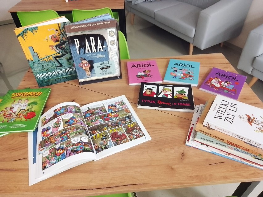 Światowy Dzień Publicznego Czytania Komiksów w bibliotece miejskiej w Zduńskiej Woli