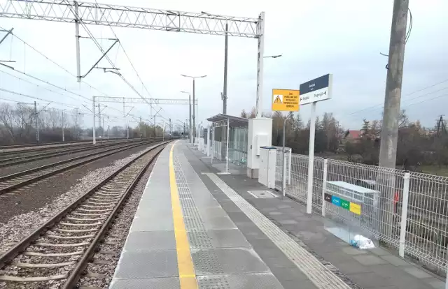 Nowy peron na stacji w Hurku koło Przemyśla.