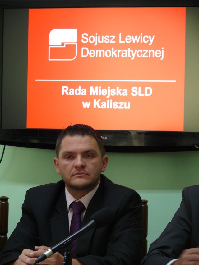 Kaliski radny SLD Dariusz Witoń.