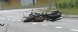 Wypadek motocyklisty w Dębołęce