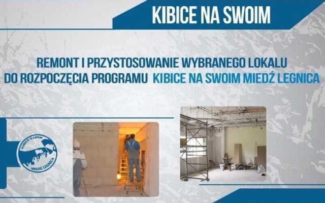 Ośrodek „Kibice Razem-Miedź Legnica” rozpoczyna remont siedziby