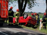 Tragiczny wypadek na DW 491 między Łobodnem a Kamykiem. Nie żyje młody kierowca seata