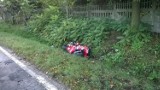 Poważny wypadek motocyklisty na drodze Zator - Andrychów