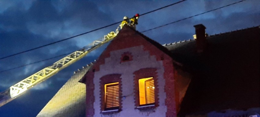 Pożar w Budzyniu i fałszywy alarm koło Szamocina 