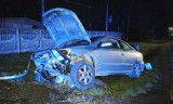 Wypadek w Malutkich koło Radomska. Kierowca był kompletnie pijany