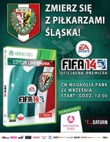 Piłkarze Śląska Wrocław na premierze gry FIFA 14