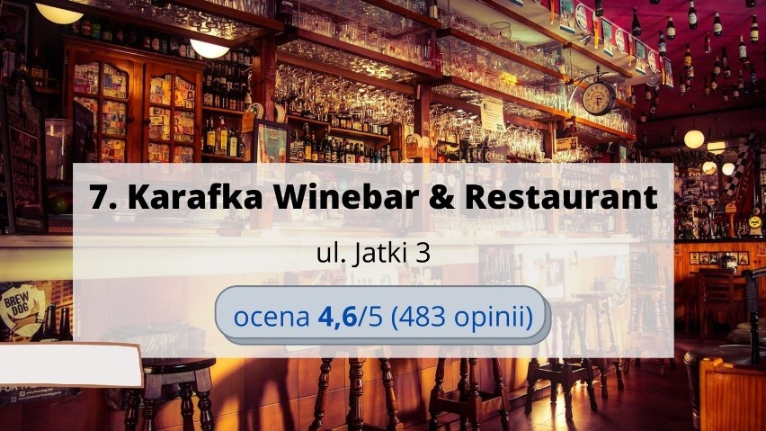 To są najlepsze puby i bary w Bydgoszczy. Ranking lokali na podstawie opinii klientów