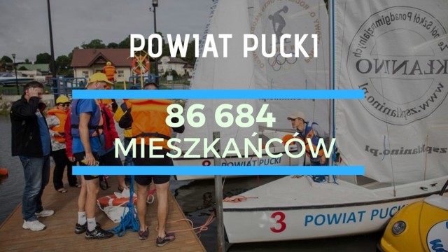 Od 2002 do 2019  liczba mieszkańców wzrosła o 21%! 

Średni wiek mieszkańców wynosi 38,8 lat i jest nieznacznie mniejszy od średniego wieku mieszkańców województwa pomorskiego oraz mniejszy od średniego wieku mieszkańców całej Polski.

Mieszkańcy powiatu puckiego zawarli w 2019 roku 420 małżeństw. Jest to nieznacznie mniej od wartości dla województwa pomorskiego oraz wartość porównywalna do wartości dla Polski. 

29,2% mieszkańców powiatu puckiego jest stanu wolnego, 59,2% żyje w małżeństwie, 4,1% mieszkańców jest po rozwodzie, a 7,3% to wdowy/wdowcy. 

Powiat pucki ma dodatni przyrost naturalny wynoszący 221.

W 2019 roku urodziło się 948 dzieci, w tym 51,9% dziewczynek i 48,1% chłopców. 

61,4% mieszkańców powiatu puckiego jest w wieku produkcyjnym, 21,5% w wieku przedprodukcyjnym, a 17,1% mieszkańców jest w wieku poprodukcyjnym.

Wiek produkcyjny w Polsce to wiek zdolności do pracy, tj. dla mężczyzn grupa wieku 18-64 lata, dla kobiet - 18-59 lat. 