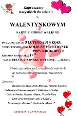 Walentynkowy Rajd Nordic Walking