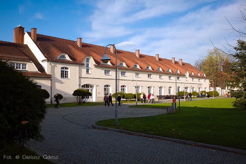 Krzyżowa: Słynny pałac w promieniach jesiennego słońca 