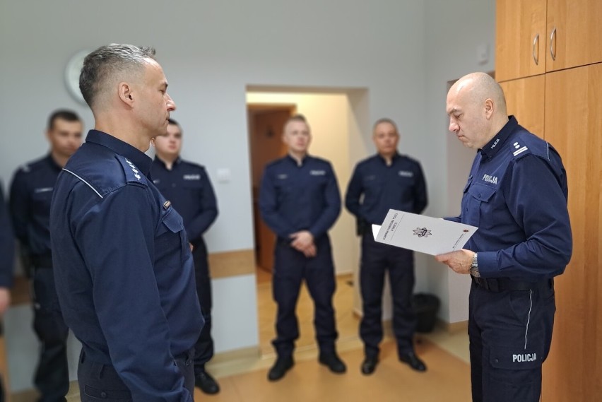 Nowy kierownik posterunku policji w Pruszczu. Zobacz zdjęcia