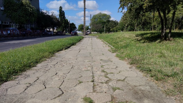 Budżet obywatelski 2020 w Piotrkowie: wkrótce powstaną ścieżka rowerowa i nowy chodnik przy ul. Dmowskiego. Tak wygląda przed remontem
