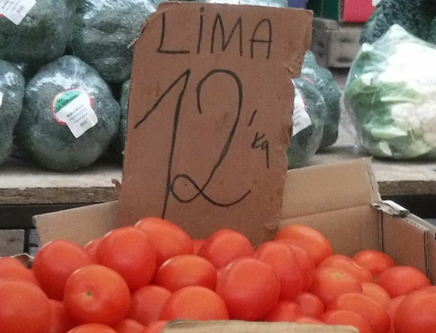 Pomidory Lima kosztowały 12 złotych za kilogram