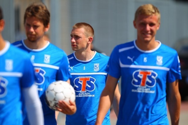 Piłkarze Lecha Poznań - otwarty trening na stadionie przy Bułgarskiej