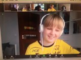 Spotkanie online uczniów sycowskiej Trójki z Karolem Kłosem z PGE Skry Bełchatów [ZDJĘCIA]
