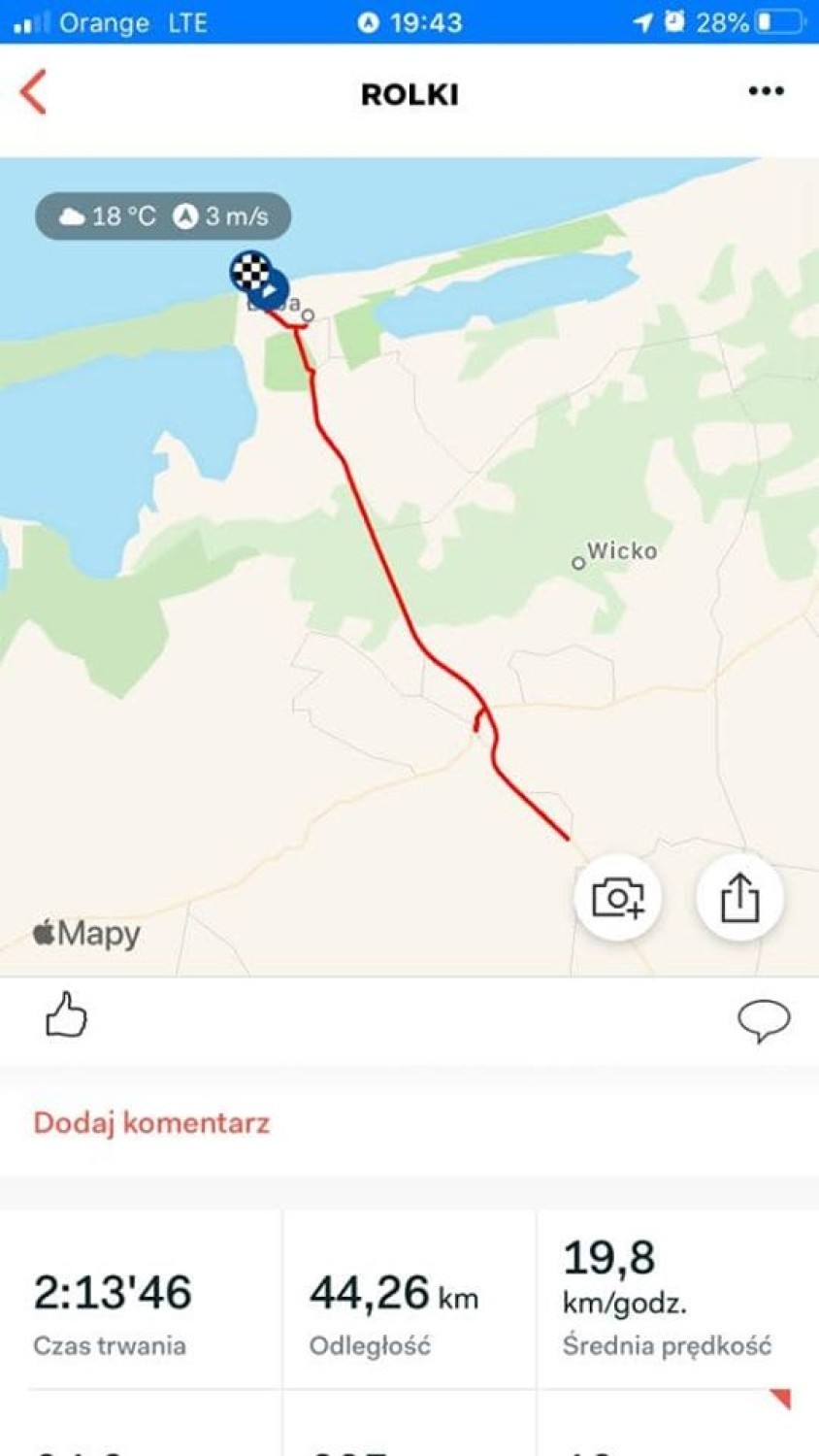 Dwoje rolkarzy przejechało maraton w Łebie. Pokonują go codziennie przez 27 dni, dla chorego chłopca [ZDJĘCIA] 