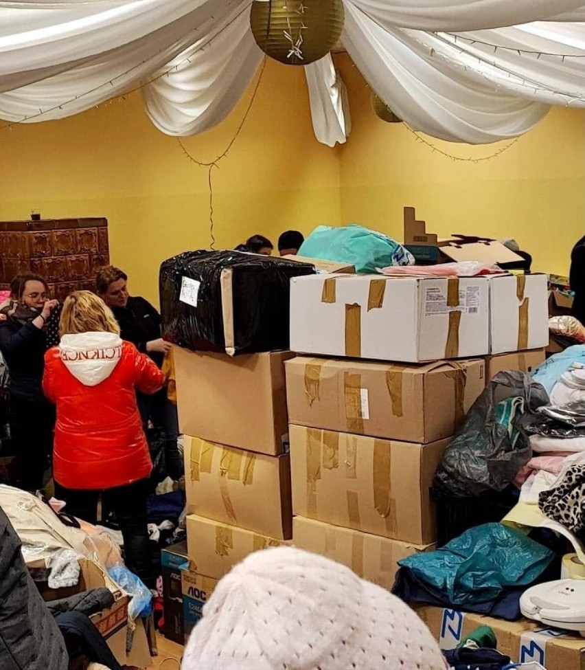 Akcja zbiórki darów dla uchodźców w Lubieszowie, gm. Nowa...