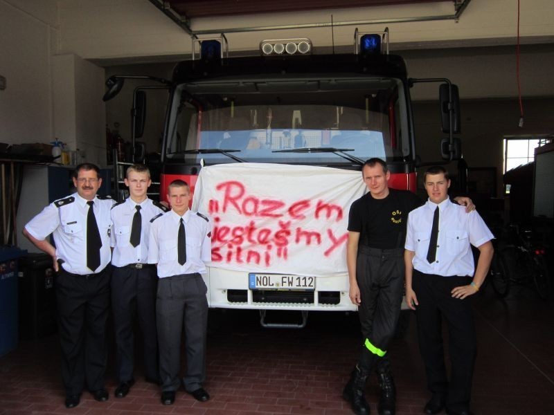 Ruszów: Strażacy na dożynkach