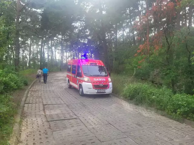 Potrącenie pieszego w Piaskach. Na miejscu działały dwa zastępy straży pożarnej  25.07.2023 ZDJĘCIA
