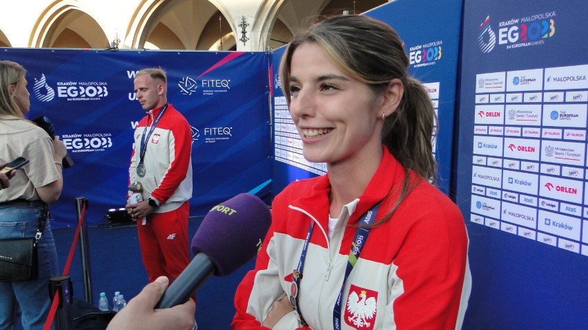 Alicja Bartnicka i Adrian Duszak podczas igrzysk...