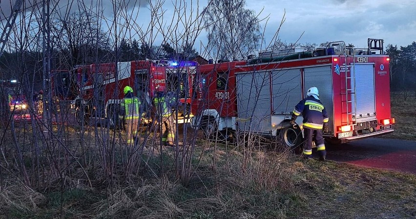 Pożar domu w Brodni Dolnej w gminie Buczek    