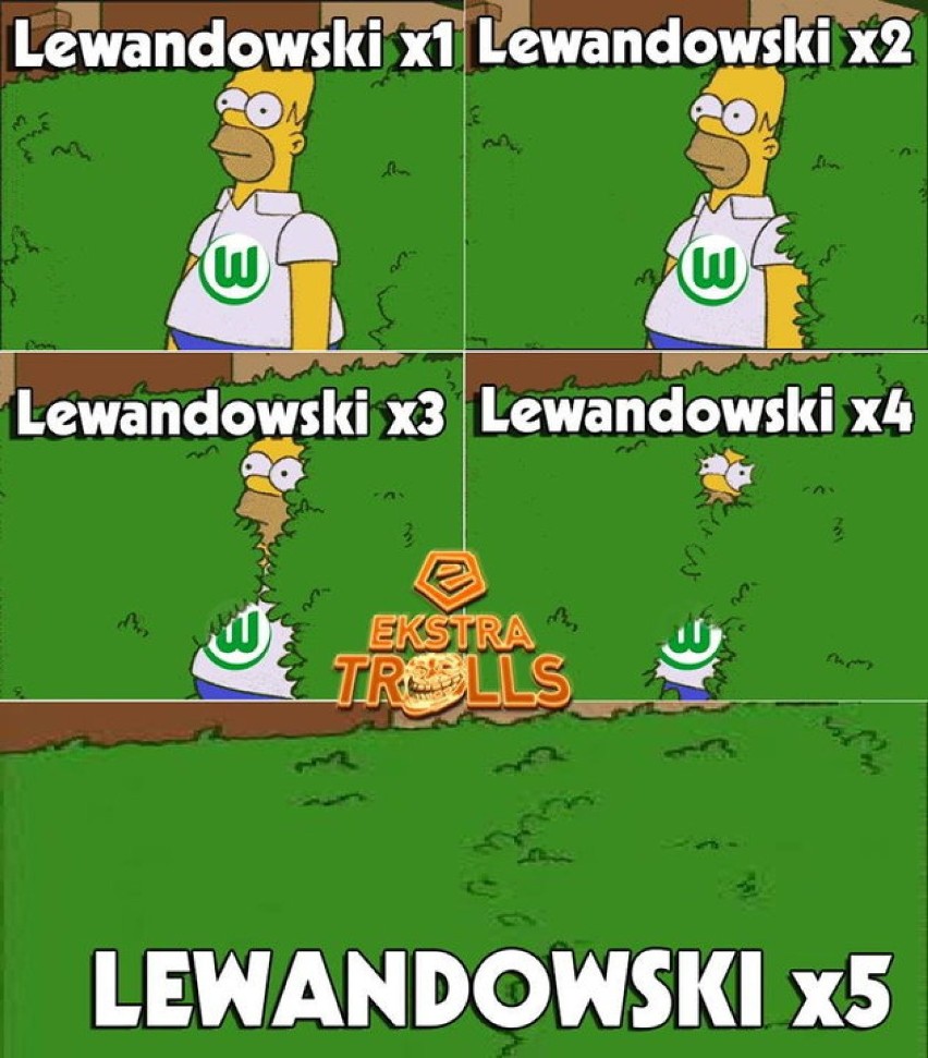 Robert Lewandowski: 5 goli w 9 minut. Internauci komentują [MEMY]