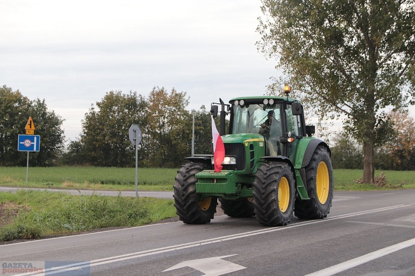 Protest rolników i blokada drogi krajowej 62, Osięciny,...