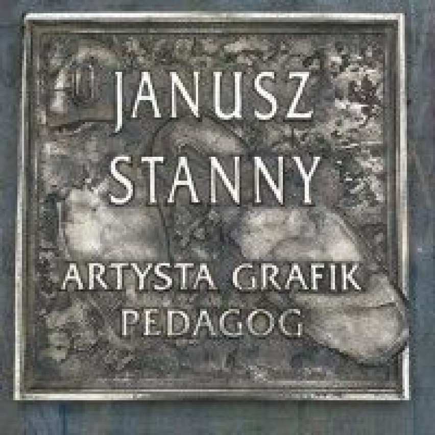 Tablica z odciskiem stopy Janusza Stannego